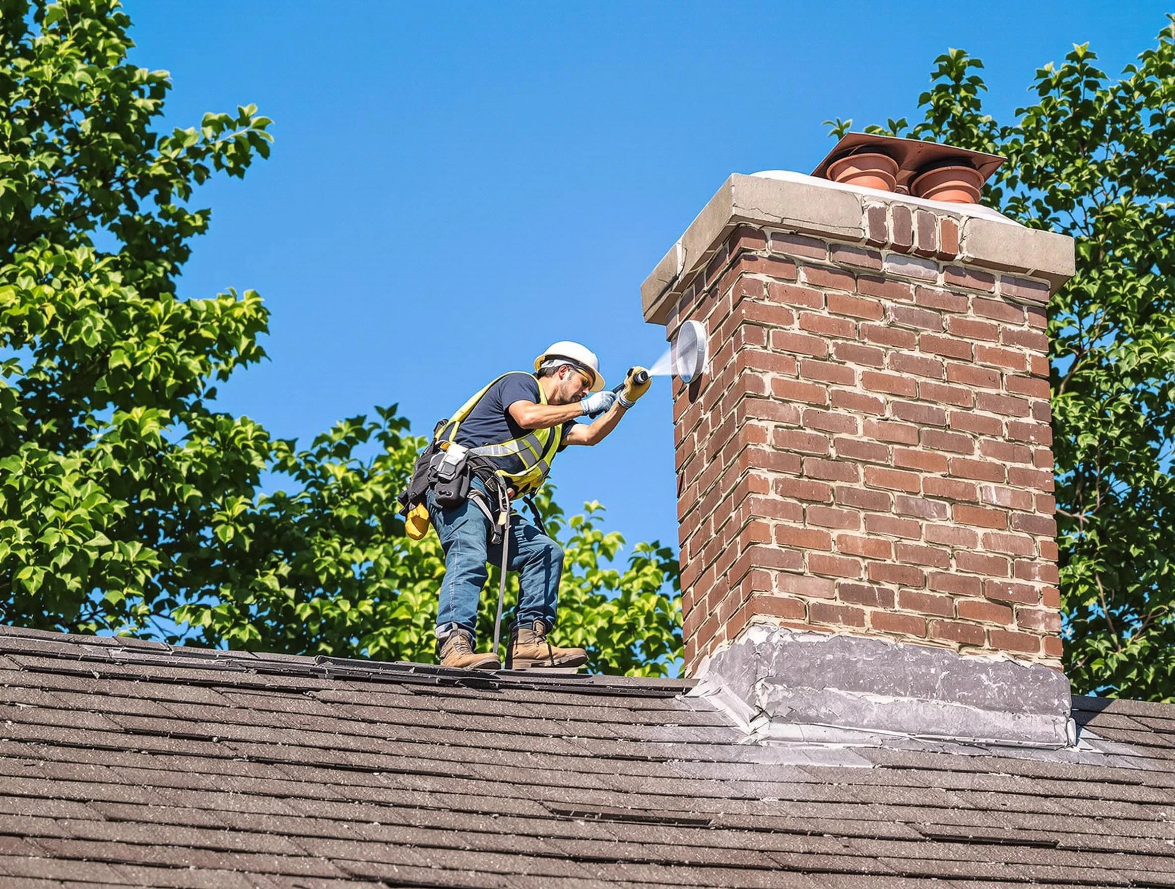 Mountain Green Chimney Sweep performing an inspection with advanced tools in Mountain Green, UT