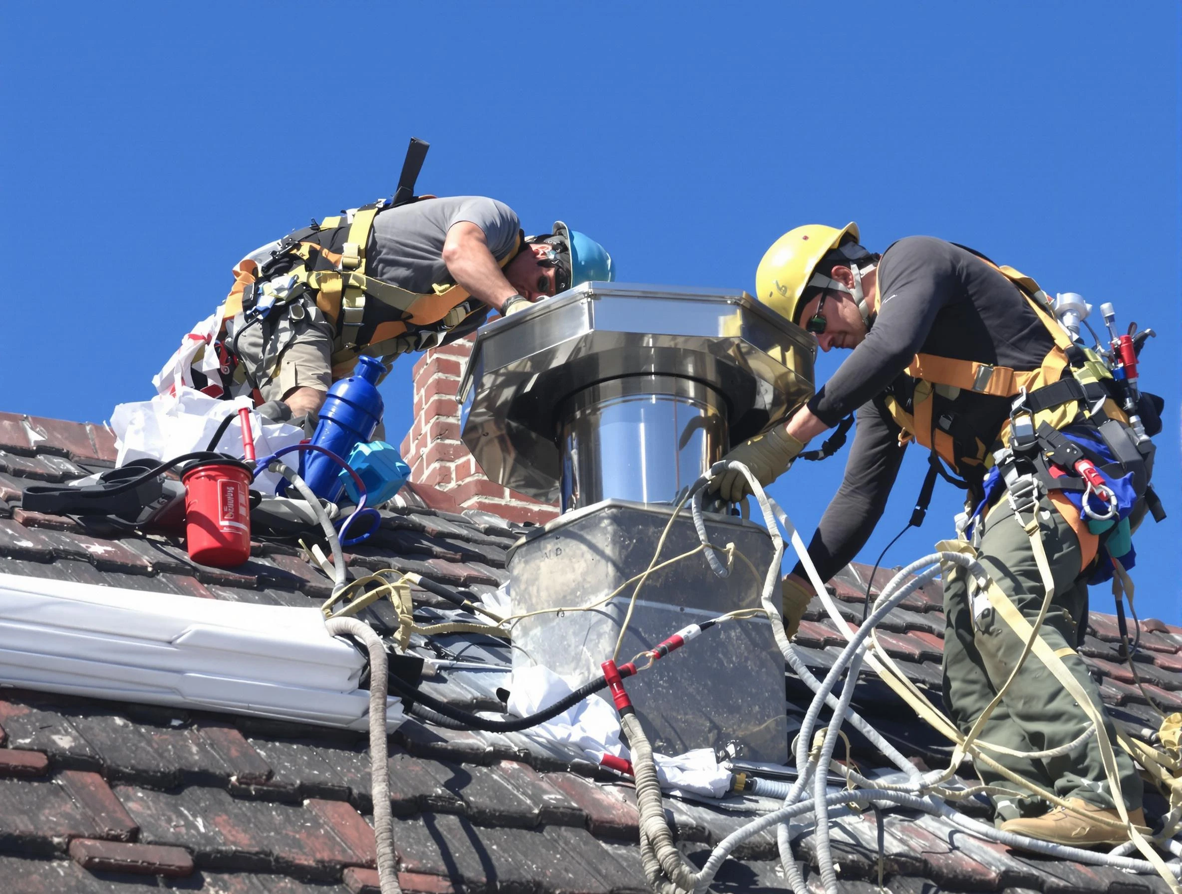 Protective chimney cap installed by Mountain Green Chimney Sweep in Mountain Green, UT