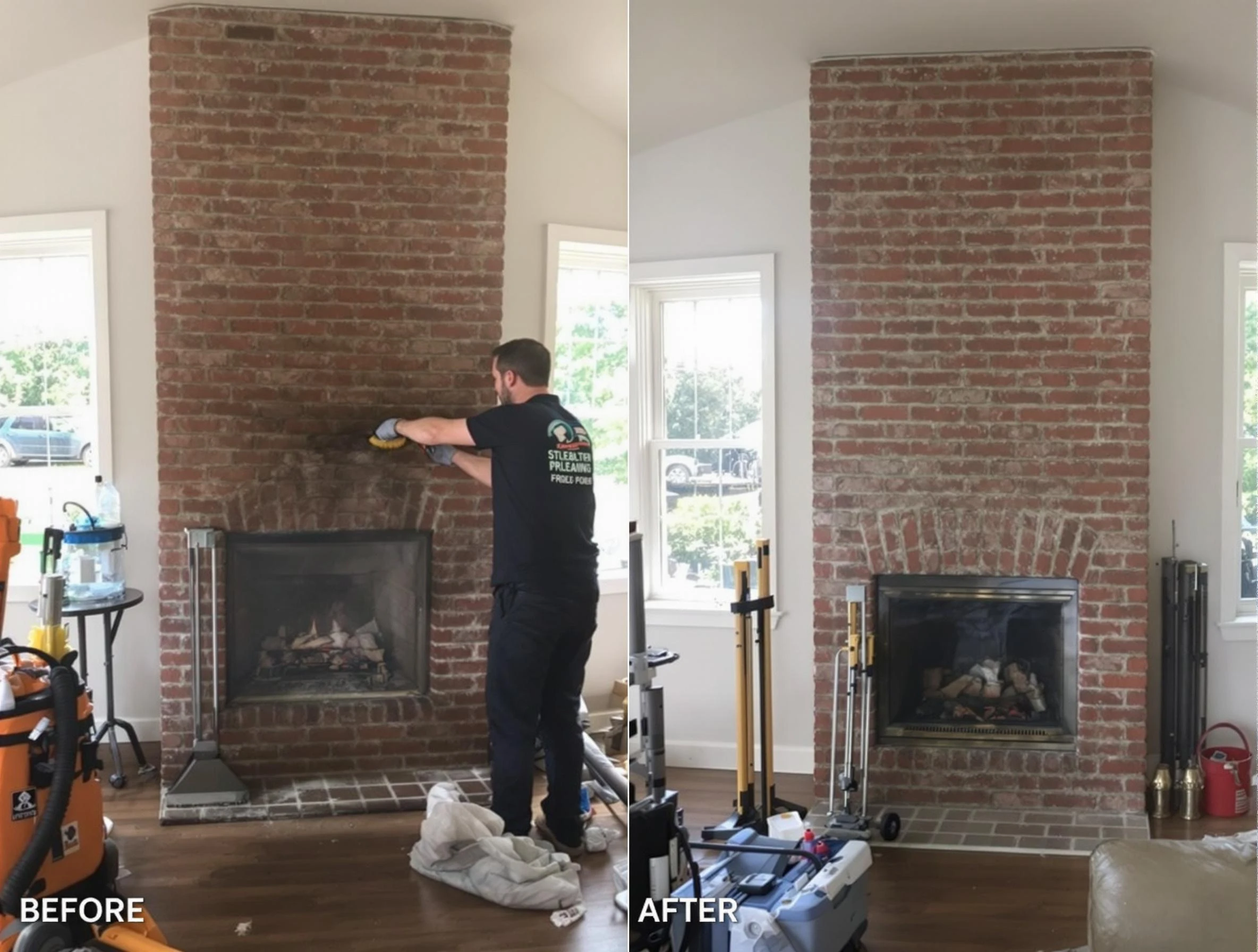 Finished chimney sweeping service by Mountain Green Chimney Sweep in Mountain Green, UT